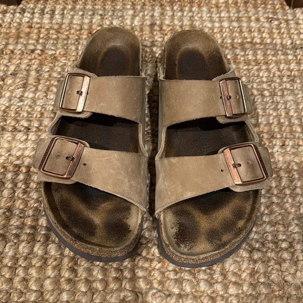 Birkenstock Arizona Narrow Soft Footbed, Tobacco Oiled Leather, size 39